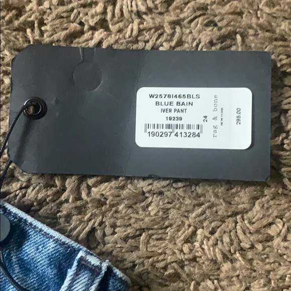 Rag & Bone Blue Bain Iver Pant 24 - Picture 8 of 8
